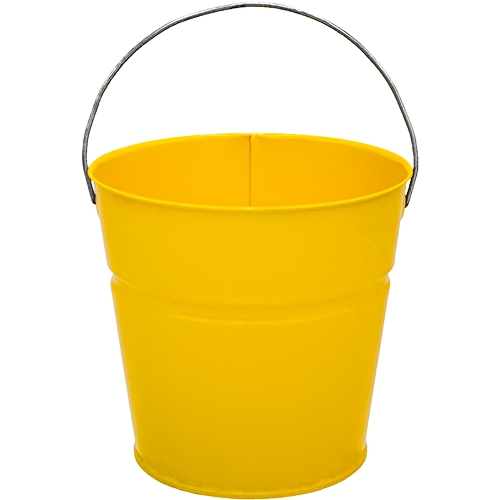 2 Qt Powder Coated Bucket-Sunshine Yellow - 312
