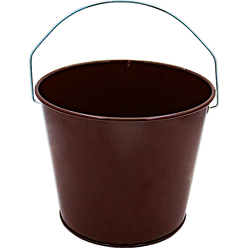 5 Qt Powder Coated Bucket - Chocolate Brown 318 (Clearance)